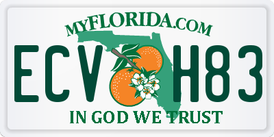 FL license plate ECVH83