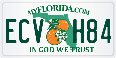 FL license plate ECVH84