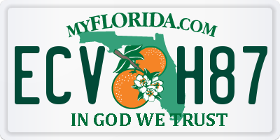 FL license plate ECVH87