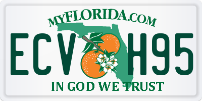 FL license plate ECVH95