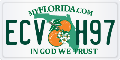 FL license plate ECVH97