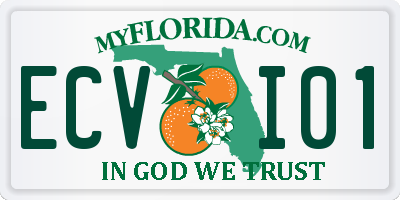 FL license plate ECVI01
