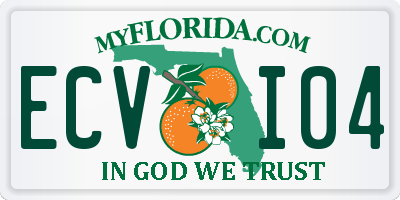 FL license plate ECVI04