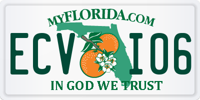 FL license plate ECVI06