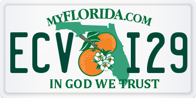 FL license plate ECVI29