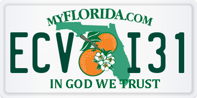 FL license plate ECVI31