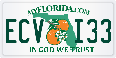 FL license plate ECVI33