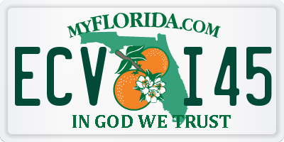 FL license plate ECVI45