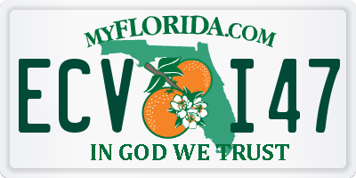 FL license plate ECVI47