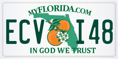 FL license plate ECVI48