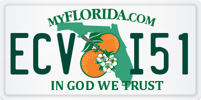 FL license plate ECVI51