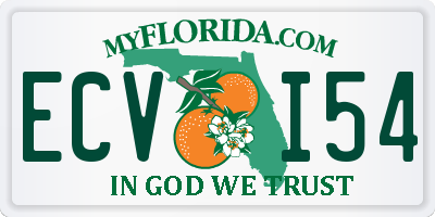 FL license plate ECVI54