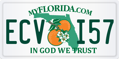 FL license plate ECVI57