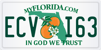 FL license plate ECVI63