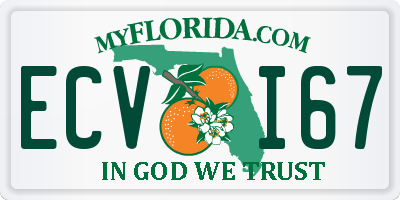 FL license plate ECVI67
