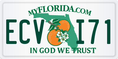 FL license plate ECVI71