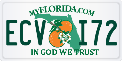 FL license plate ECVI72