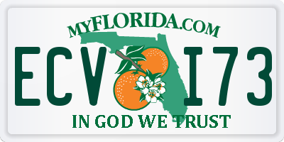 FL license plate ECVI73
