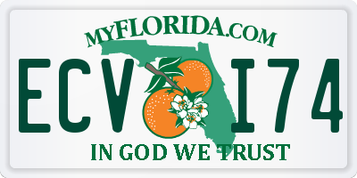 FL license plate ECVI74