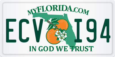 FL license plate ECVI94