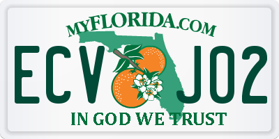 FL license plate ECVJ02
