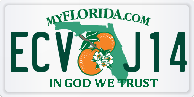 FL license plate ECVJ14