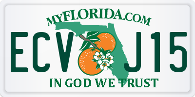 FL license plate ECVJ15