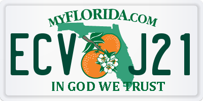 FL license plate ECVJ21