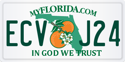 FL license plate ECVJ24