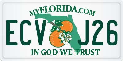 FL license plate ECVJ26
