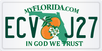 FL license plate ECVJ27