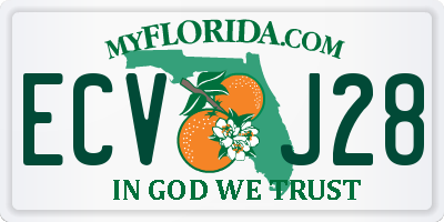 FL license plate ECVJ28