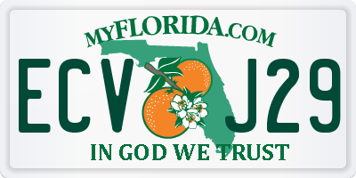 FL license plate ECVJ29
