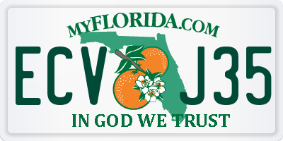 FL license plate ECVJ35
