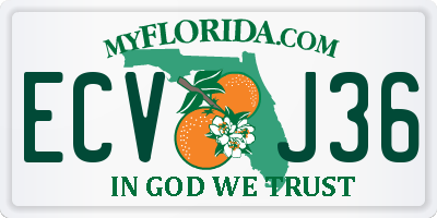 FL license plate ECVJ36