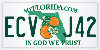 FL license plate ECVJ42