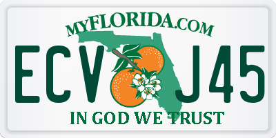 FL license plate ECVJ45