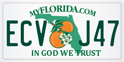 FL license plate ECVJ47