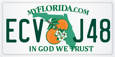 FL license plate ECVJ48