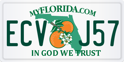 FL license plate ECVJ57