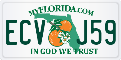 FL license plate ECVJ59