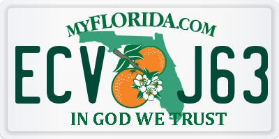 FL license plate ECVJ63