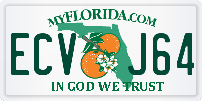 FL license plate ECVJ64