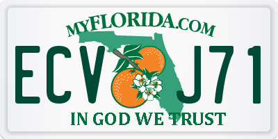 FL license plate ECVJ71