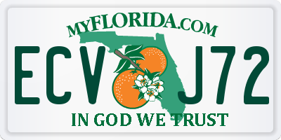 FL license plate ECVJ72
