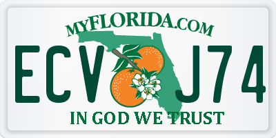 FL license plate ECVJ74