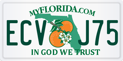 FL license plate ECVJ75