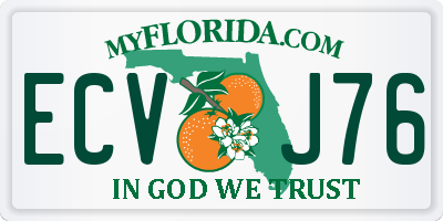 FL license plate ECVJ76