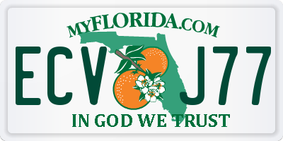 FL license plate ECVJ77