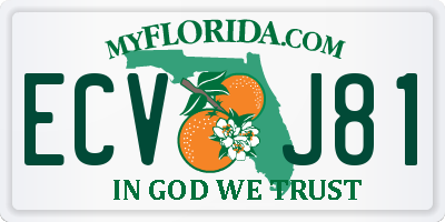 FL license plate ECVJ81